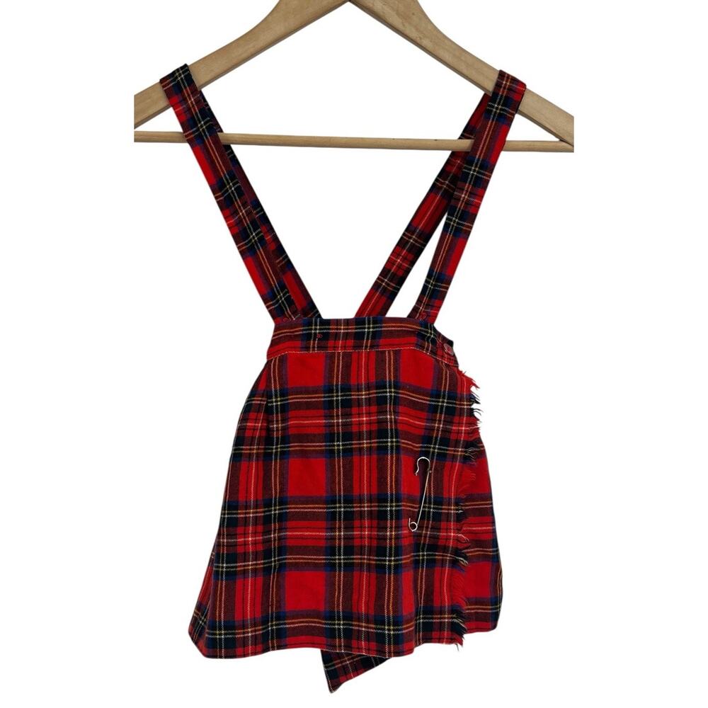 Vintage Red Tarragon Plaid Kilt 2T Teachers Pet Canada Union Made